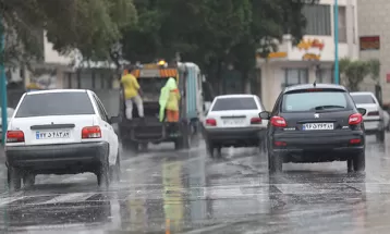 بارش باران رحمت الهی در بندرعباس