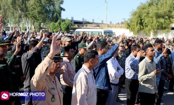 ورود پیکر مطهر ۱۰ شهید گمنام به بندرعباس