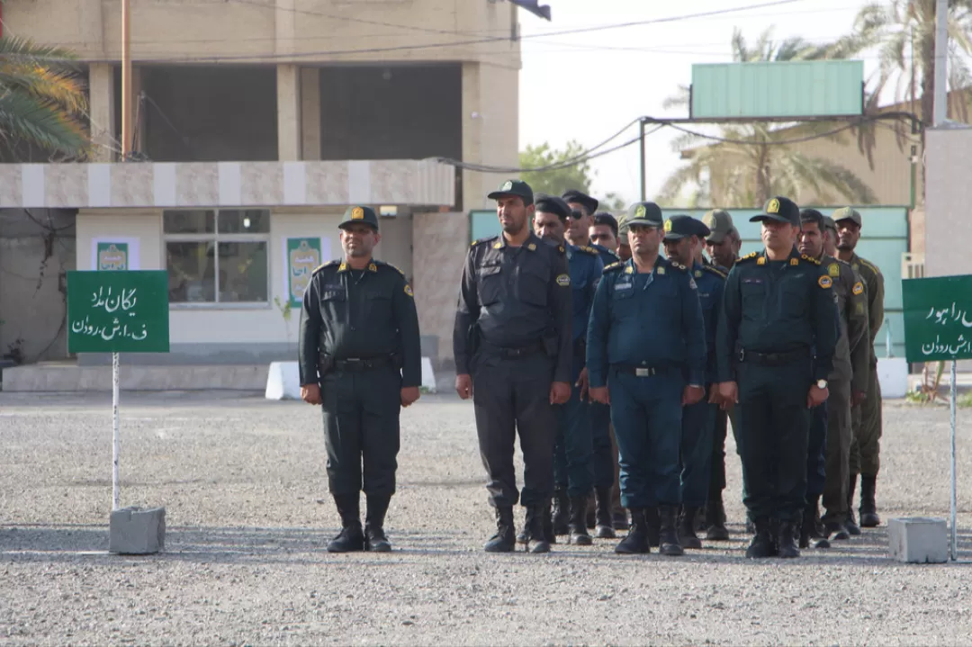 صبحگاه مشترک نیروهای مسلح در رودان
