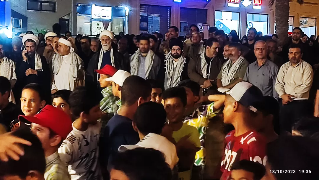 اجتماع باشکوه مردم جزیره کیش در محکومیت رژیم‌صهیونیستی