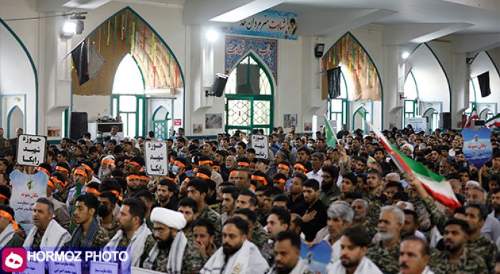 اجتماع ۶ هزار نفری بسیجیان بندرعباس