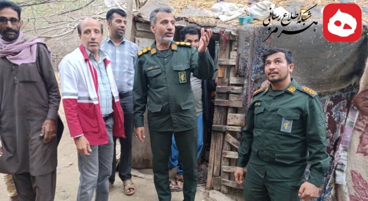 بازدید میدانی فرمانده سپاه جاسک از محلات شهرستان