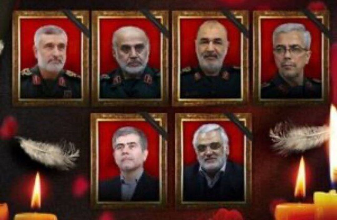تشییع شهدای تجاوز رژیم صهیونیستی به ایران