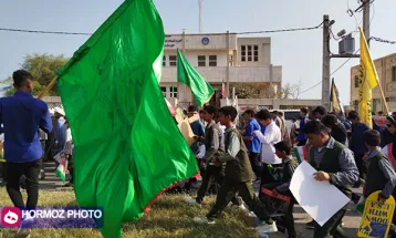 حماسه حضور دانش‌آموزان دریادل قشم