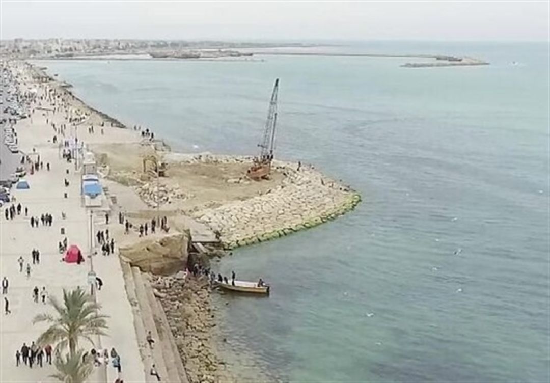 پیشرفت ۴۰ درصدی پروژه فانوس دریایی ساحل سنگسیاه